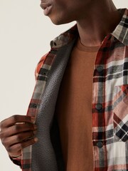 Regatta Orange Mens Thamos Long Sleeved Checked Shirt - Image 4 of 8