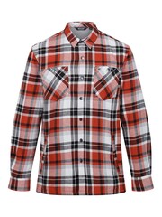 Regatta Orange Mens Thamos Long Sleeved Checked Shirt - Image 6 of 8