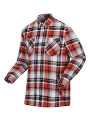 Regatta Orange Mens Thamos Long Sleeved Checked Shirt - Image 8 of 8