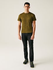 Regatta Black Mens Highton II Zip Off Walking Trousers - Image 3 of 10