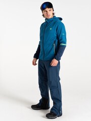 Dare 2b Mens Blue Camber Core Stretch Midlayer Fleece - Image 2 of 7