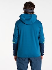 Dare 2b Mens Blue Camber Core Stretch Midlayer Fleece - Image 3 of 7