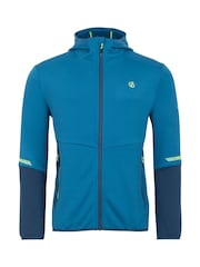 Dare 2b Mens Blue Camber Core Stretch Midlayer Fleece - Image 5 of 7