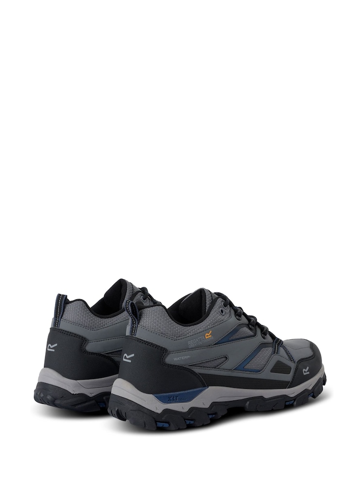 Regatta Grey Mens Holcombe III Low Waterproof Shoes - Image 2 of 6 Regatta Grey Mens Holcombe III Low Waterproof Shoes - Image 2 of 6