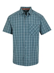 Regatta Blue Chrome Mens Mindano IX Short Sleeve Shirt - Image 5 of 7