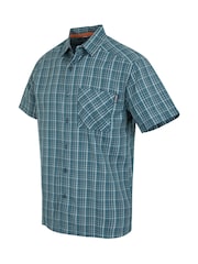 Regatta Blue Chrome Mens Mindano IX Short Sleeve Shirt - Image 7 of 7