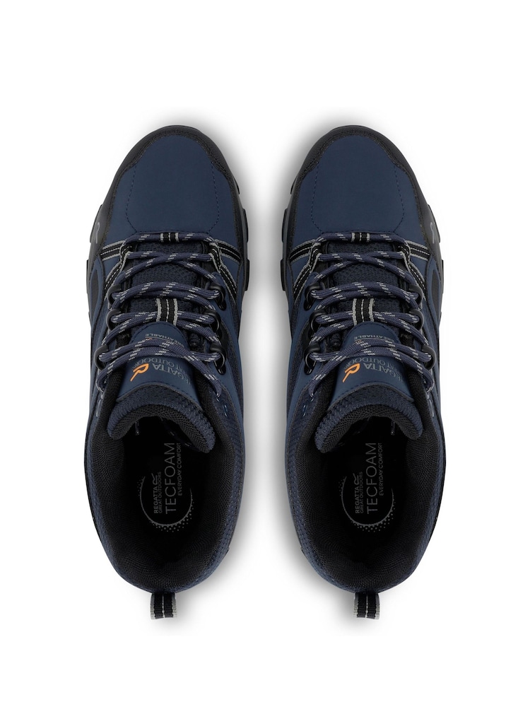Regatta Blue Mens Holcombe III Low Waterproof Shoes - Image 9 of 9