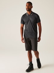 Серый - Regatta Mens Remex II Jersey Polo Shirt - Image 3 of 7