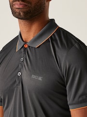 Серый - Regatta Mens Remex II Jersey Polo Shirt - Image 4 of 7