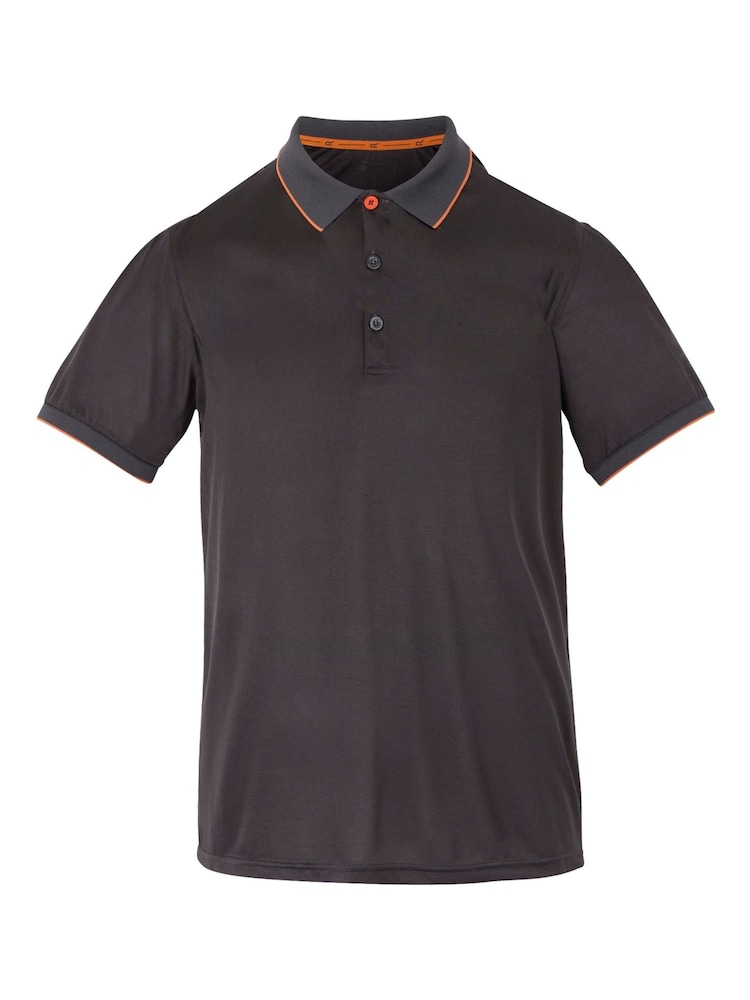 Regatta Grey Mens Remex II Jersey Polo Shirt - Image 5 of 7
