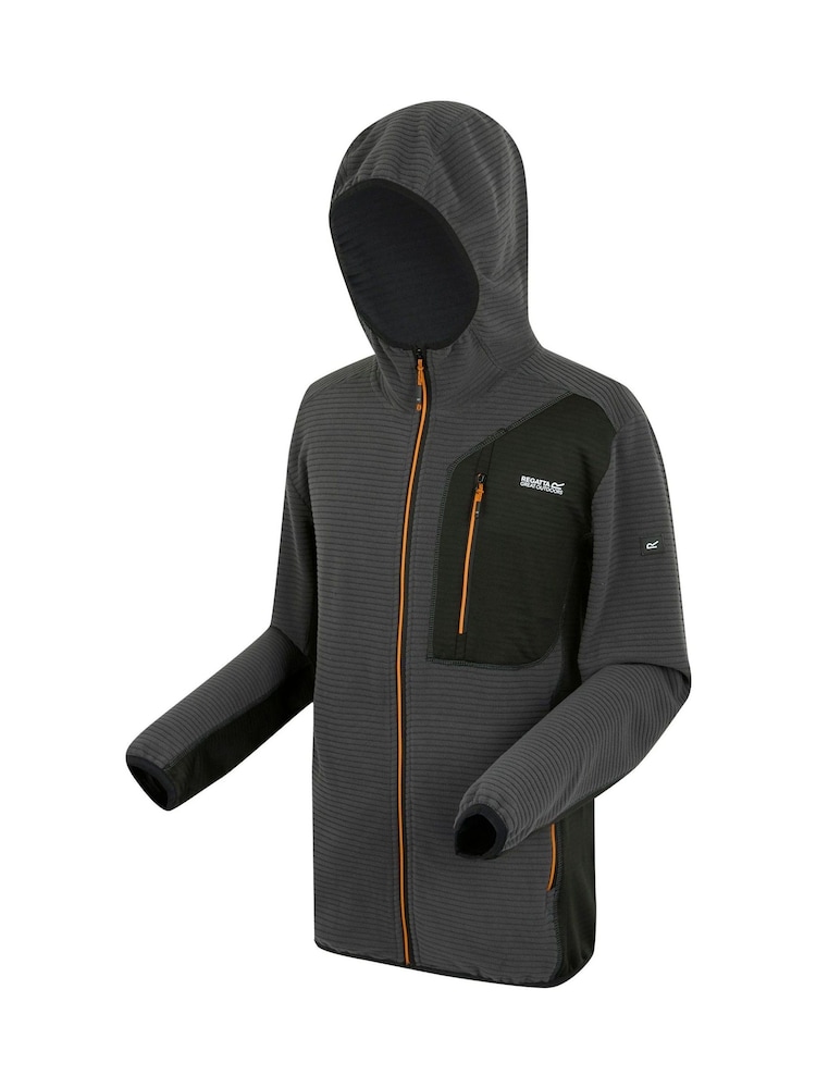 Regatta Grey Mens Lakewright Full-Zip Midlayer Fleece - Image 7 of 7