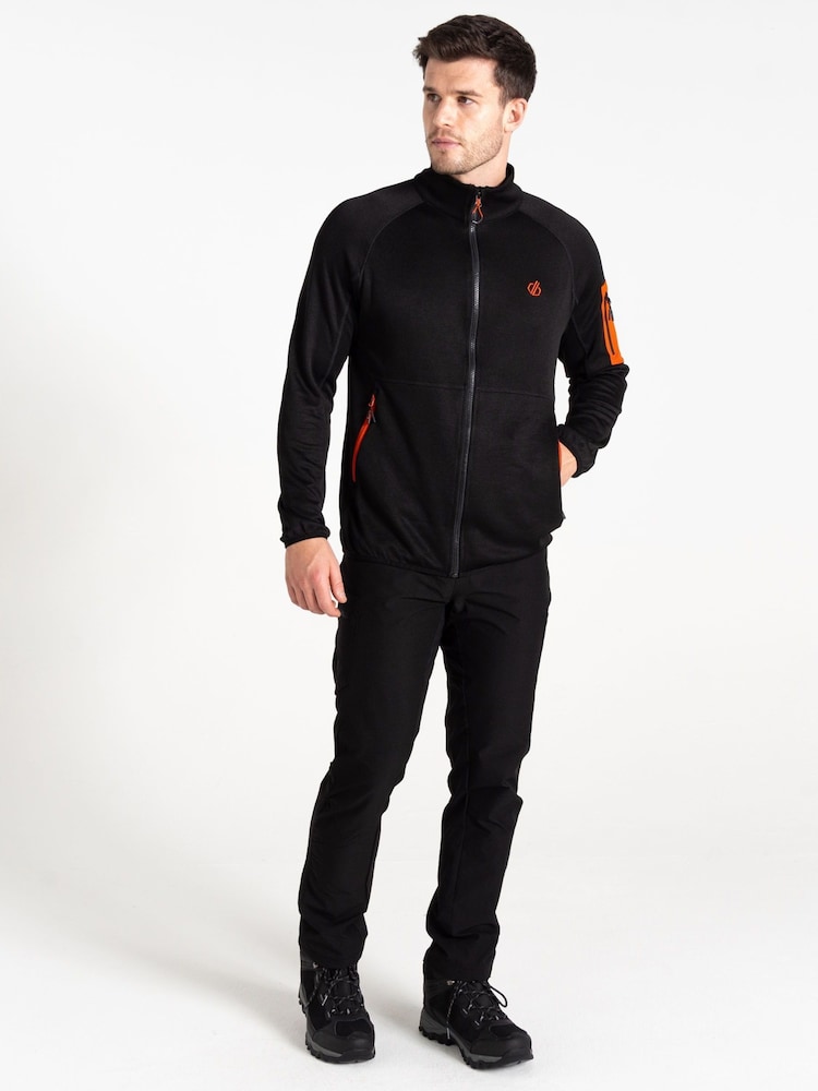 Dare 2b Mens Torrek Mountain Series Zip Through Black Fleece - Image 2 of 7 Dare 2b Mens Torrek Mountain Series Zip Through Black Fleece - Image 2 of 7