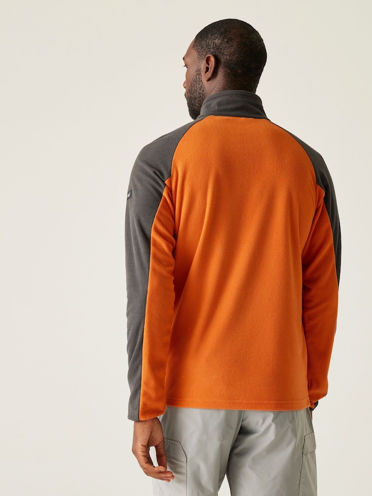 Regatta Orange Mens Elson II Lightweight Fleece - Image 2 of 7