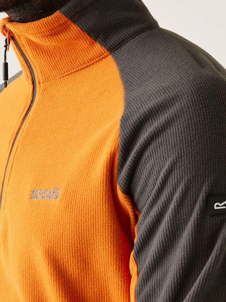 Regatta Orange Mens Elson II Lightweight Fleece - Image 7 of 7