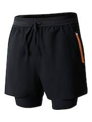 Dare 2b Mens Movement II Black Shorts - Image 7 of 8