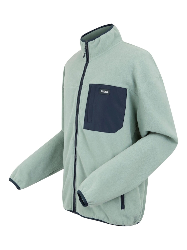 Regatta Green Mens Frankie Full Zip Fleece - Image 7 of 7