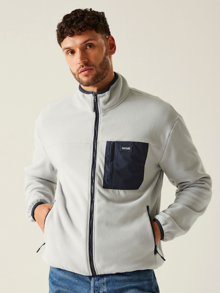 Regatta Grey Mens Frankie Full Zip Fleece - Image 1 of 7