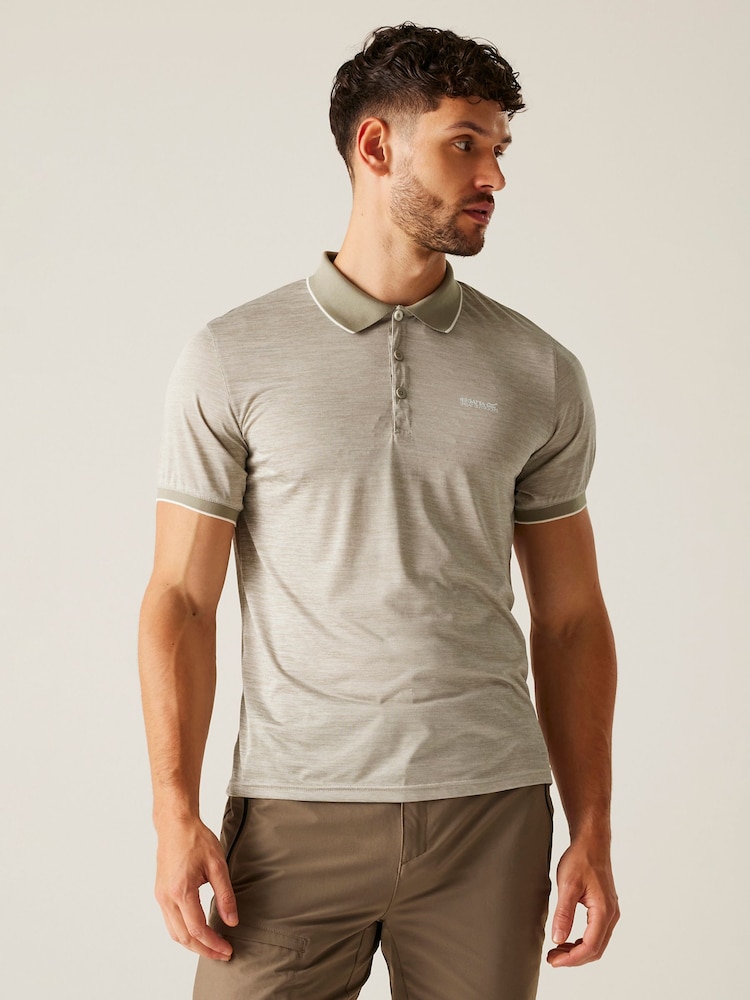 Коричневый - Regatta Mens Remex II Jersey Polo Shirt - Изображение 1 из 7