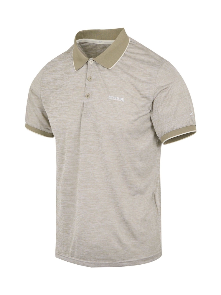 Коричневый - Regatta Mens Remex II Jersey Polo Shirt - Изображение 7 из 7