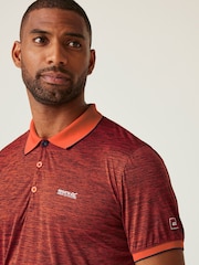Оранжевый - Regatta Mens Remex II Jersey Polo Shirt - Изображение 3 из 7