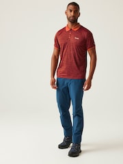 Оранжевый - Regatta Mens Remex II Jersey Polo Shirt - Изображение 4 из 7