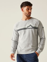 Regatta Grey Mens Nithsdale Crewneck Sweatshirt - Image 1 of 7