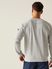 Regatta Grey Mens Nithsdale Crewneck Sweatshirt - Image 2 of 7