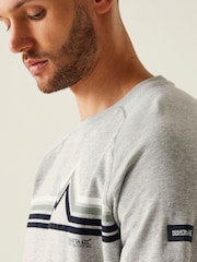 Regatta Grey Mens Nithsdale Crewneck Sweatshirt - Image 4 of 7