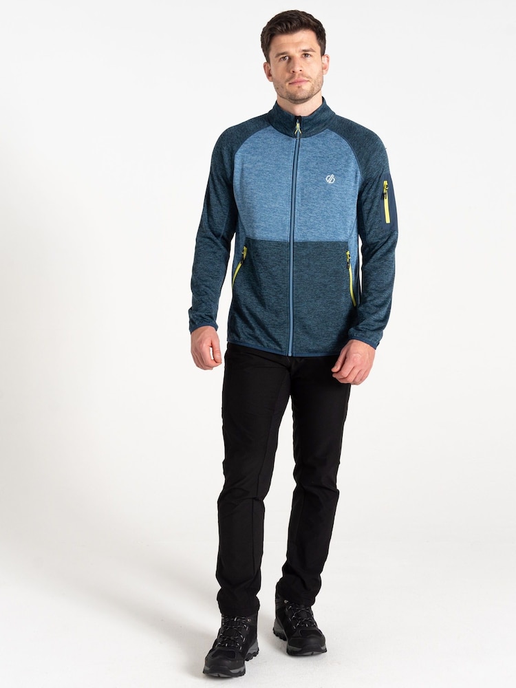 Dare 2b Mens Blue Torrek Mountain Series Zip Through Fleece - Image 2 of 7