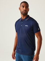 Синий - Regatta Mens Remex II Jersey Polo Shirt - Image 1 of 7