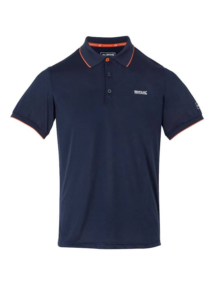 Regatta Blue Mens Remex II Jersey Polo Shirt - Image 5 of 7