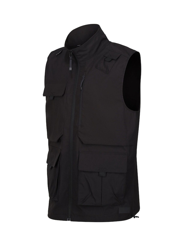 Regatta Black Mens Travel Light Pack Away Body Warmer - Image 7 of 7