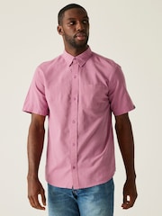 Regatta Pink Mens Loran Lightweight Shirt - Image 1 of 7