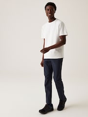 Regatta Blue Mens Fenton Softshell Walking Trousers - Image 3 of 7