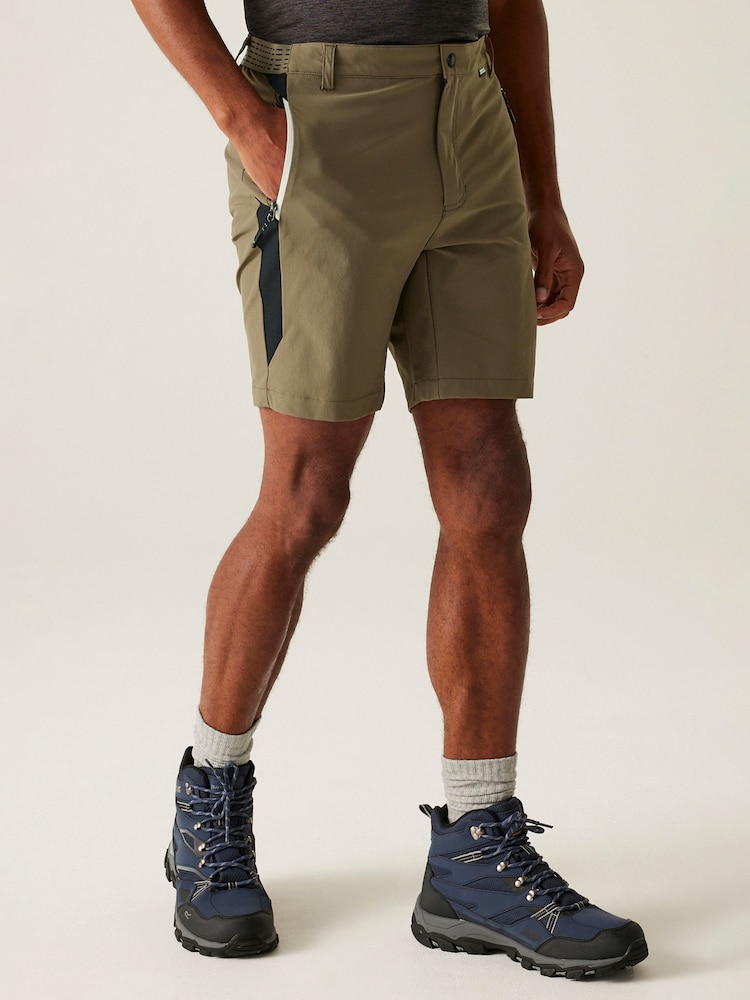 Regatta Brown Mens Mountain II Walking Shorts - Image 1 of 7 Regatta Brown Mens Mountain II Walking Shorts - Image 1 of 7
