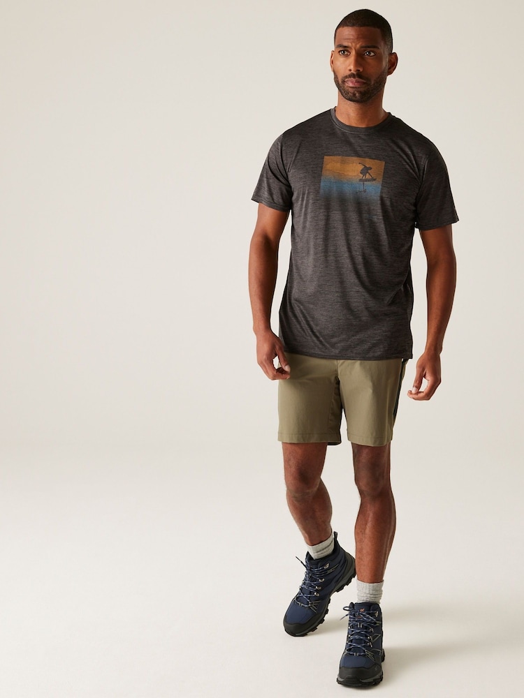 Regatta Brown Mens Mountain II Walking Shorts - Image 3 of 7