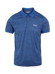 Синий с хромированной отделкой - Regatta Mens Remex II Jersey Polo Shirt - Image 4 of 4