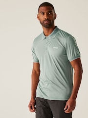 Зеленый/Лаймовый - Regatta Mens Remex II Jersey Polo Shirt - Image 1 of 7
