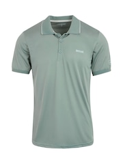 Зеленый/Лаймовый - Regatta Mens Remex II Jersey Polo Shirt - Image 5 of 7