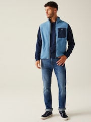 Regatta Blue Mens Frankie Microfleece Body Warmer - Image 3 of 7