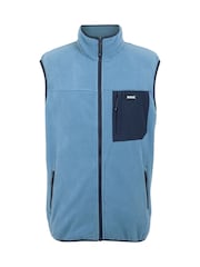Regatta Blue Mens Frankie Microfleece Body Warmer - Image 5 of 7