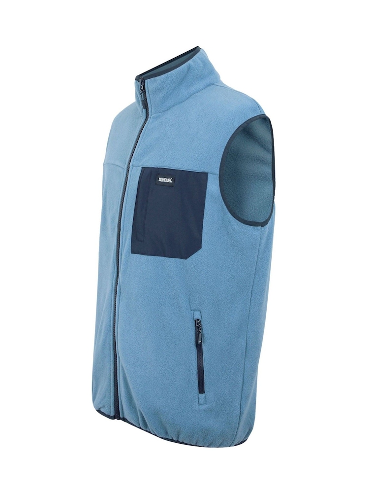 Regatta Blue Mens Frankie Microfleece Body Warmer - Image 7 of 7