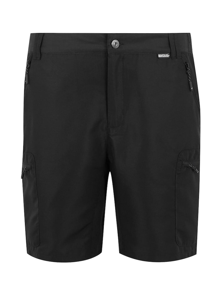Regatta Black Mens Leesville Pocket Walking III Shorts - Image 1 of 3
