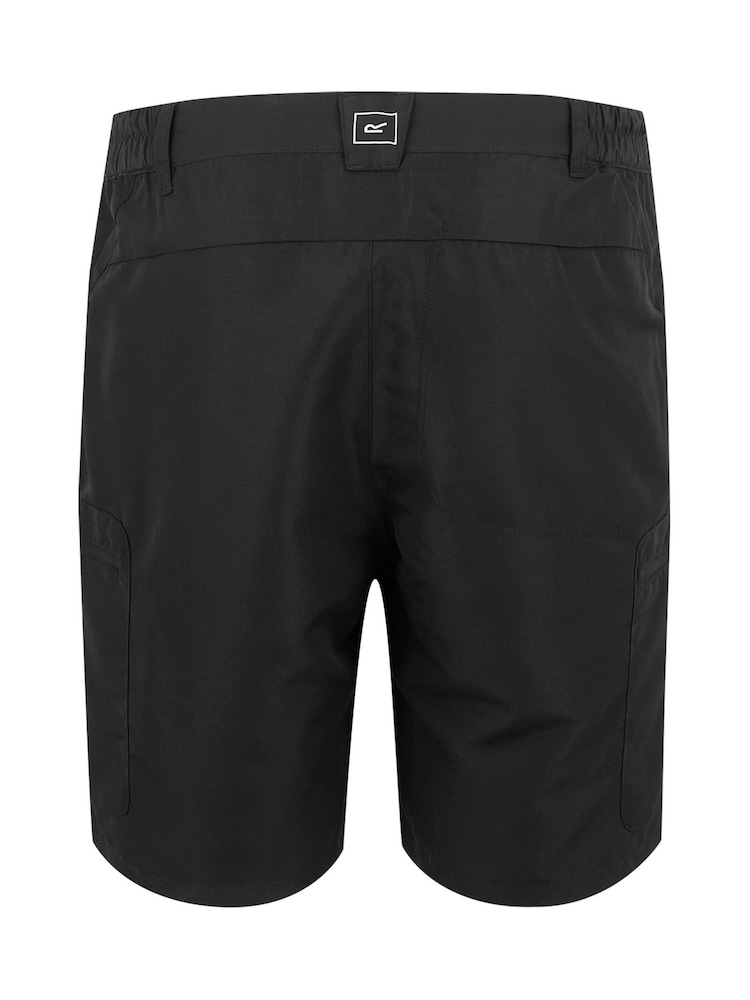 Regatta Black Mens Leesville Pocket Walking III Shorts - Image 2 of 3