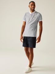 Белый - Regatta Mens Tiver 100% Cotton Polo Shirt - Image 3 of 4