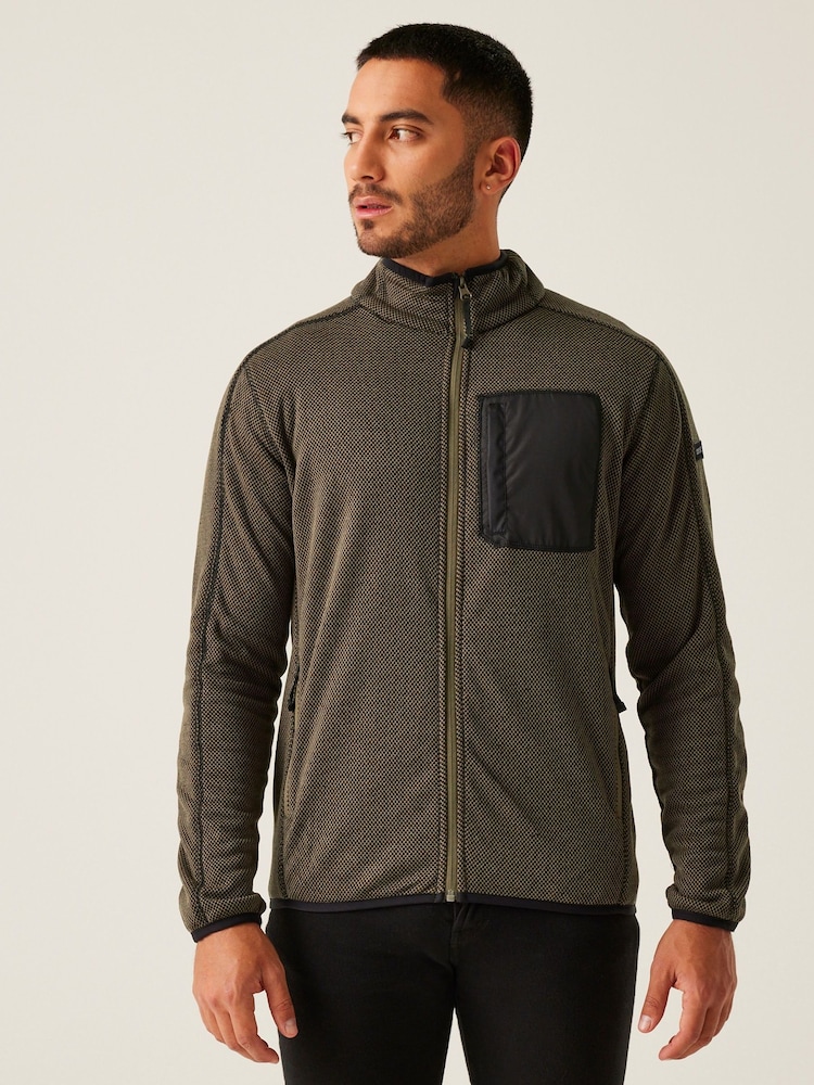 Regatta Green Mens Kitom Two-Tone Fleece - Image 1 of 6