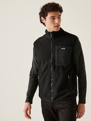 Regatta Black Mens Frankie Microfleece Body Warmer - Image 1 of 7