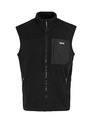 Regatta Black Mens Frankie Microfleece Body Warmer - Image 5 of 7
