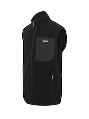 Regatta Black Mens Frankie Microfleece Body Warmer - Image 7 of 7