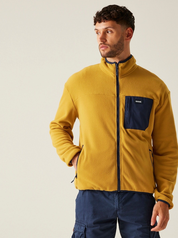 Regatta Yellow Mens Frankie Full Zip Fleece - Image 1 of 7